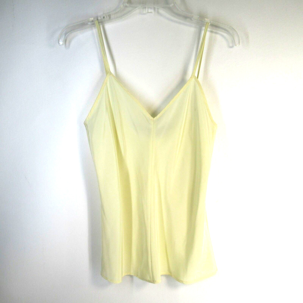 Espresso Camisole Tank Top Women 6 Cream Pullover Spaghetti Straps Vneck